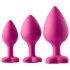 Flirts Anal Training Kit - 3-Piece Pink Set