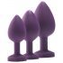 Flirts Anal Training Kit - Anal Plug Set (3 pcs) - Purple