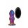 Glamour Glass - Radio-Controlled Glass Anal Vibrator - Wavy (Colored) 