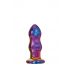 Glamour Glass - Radio-Controlled Glass Anal Vibrator - Wavy (Colored) 