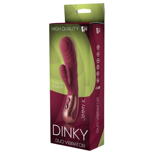 Dinky Jimmy K. Duo - Rechargeable Clitoral Vibrator (Burgundy) 