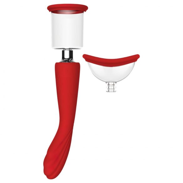 Red Revolution Georgia - G-Spot Vibrator and Clitoral Suction (Red) 