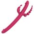 Dreamtoys Anywhere Pleasure Vibrator - Rechargeable, 4-Pronged (Pink) 