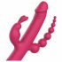 Dreamtoys Anywhere Pleasure Vibrator - Rechargeable, 4-Pronged (Pink) 