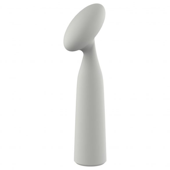 Nude Luna - rechargeable mini wand vibrator (grey)