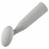 Nude Luna - rechargeable mini wand vibrator (grey)