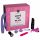 Pleasure Box Love to Play - Vibrator Set - 6 Pieces (Pink-Purple)