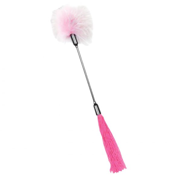 S&M - Whip and Tickler in One (Pink-White)