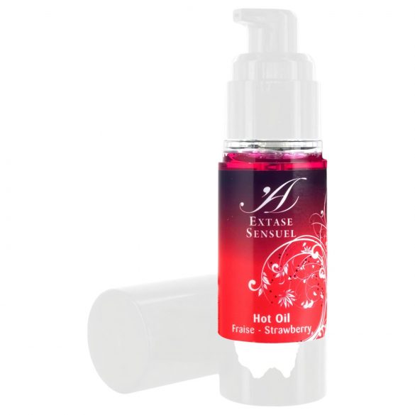 Extase Sensuel - Warming Massage Oil - Strawberry (30ml) 