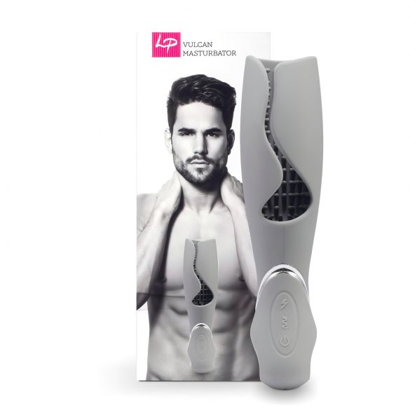 LoversPremium Vulcan - Rechargeable Waterproof Masturbator (Grey) 