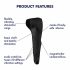 Satisfyer Men Wand - Rechargeable, Waterproof Penis Vibrator (Black) 