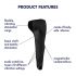 Satisfyer Men Wand - Rechargeable, Waterproof Glans Vibrator (Black)