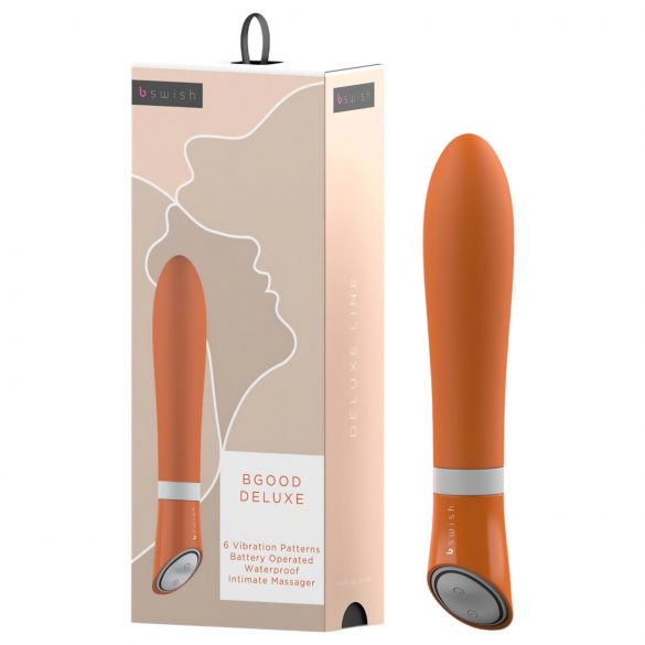 B SWISH Bgood Deluxe Silicone Rod Vibrator (Orange) 