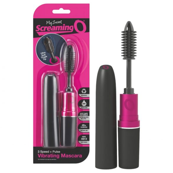 Screaming Mascara - Eyelash Vibrator (Black-Pink) 