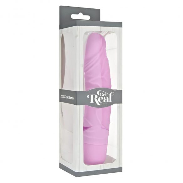 Classic Realistic Silicone Vibrator (Pink) 