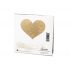 Bijoux Indiscrets Flash - Sparkling Heart Nipple Pasties (Gold) 