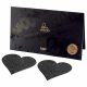 Bijoux Indiscrets Flash - Sparkling Heart Nipple Stickers (Black) 