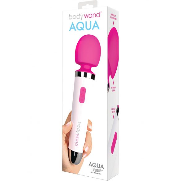 Bodywand Aqua Wand - waterproof massager vibrator (white-pink)