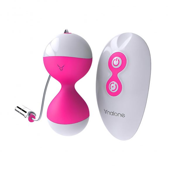 NALONE Miu Miu - Rechargeable Remote-Controlled Kegel Balls Duo (Pink) 