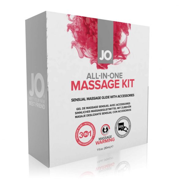 System JO All-in-One - Warming Lubricant and Massage Set (3 pcs) 