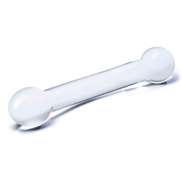 GLAS - Double-Ended G-Spot Glass Dildo (Transparent) 