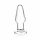 GLAS - Classic Glass Anal Dildo (Transparent) 