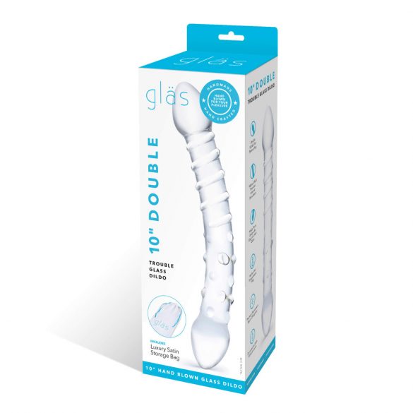 GLASS - Double Dildo (Clear) 