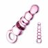 Glass Anal Bead Dildo (Pink) 