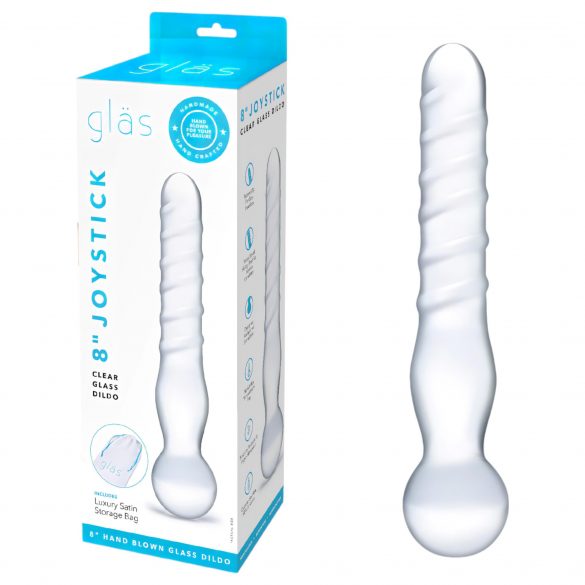 GLAS - Double-ended Glass Dildo (Transparent) 