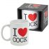 I Love Cock - Mug (Black) 