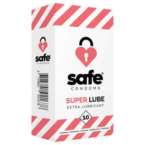 SAFE Super Lube - Extra Smooth Condoms (10 pack) 