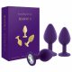 Rianne - 3-Piece Silicone Anal Set (Purple) 