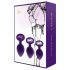 Rianne - 3-Piece Silicone Anal Set (Purple) 