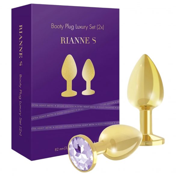 Rianne - 2-Piece Luxury Anal Set (Gold) 