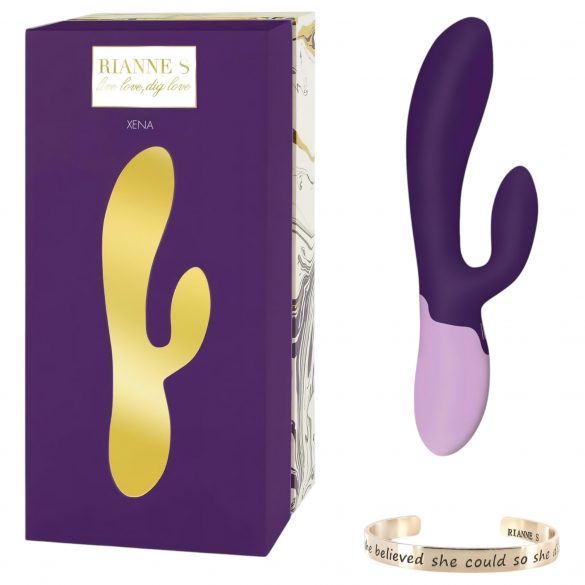 Rianne Essential Xena - Battery Operated Clitoral Vibrator (Dark Purple) 