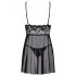 Obsessive Idillia - Light, Lace Nightwear with Thong (Black) 