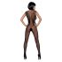 Obsessive N112 - Sleeveless, Angel Wing Mesh Bodysuit - Black (S-L) 