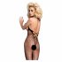 Obsessive N106 - Open, Halterneck Fishnet Bodysuit - Black (S-L) 