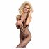 Obsessive N106 - Open, Halterneck Fishnet Bodysuit - Black (S-L) 