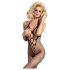 Obsessive N106 - Open, Halterneck Fishnet Bodysuit - Black (S-L) 