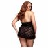 BACI Plus Size - Lace Halter Babydoll - Black (XL-XXL) 