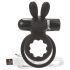 Screaming O Ohare - Rechargeable, Bunny, Vibrating Cock Ring (Black) 