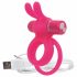 Screaming O Ohare - Rechargeable Rabbit Vibrating Cock Ring (Pink) 