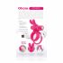 Screaming O Ohare - Rechargeable Rabbit Vibrating Cock Ring (Pink) 