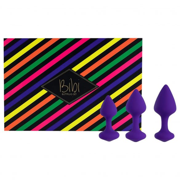 FEELZTOYS Bibi - Anal Dildo Set - Purple (3 Pieces) 