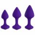 FEELZTOYS Bibi - Anal Dildo Set - Purple (3 Pieces) 