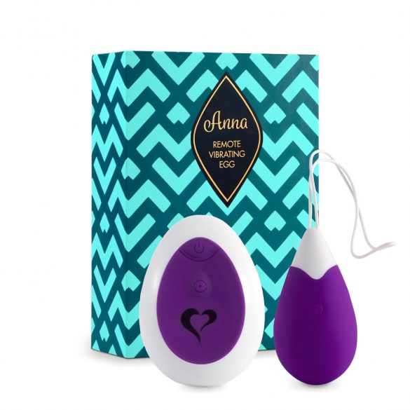 FEELZTOYS Anna - Rechargeable Wireless Vibrating Egg (Purple) 