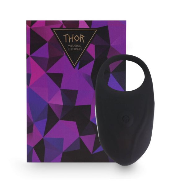 Feelztoys Thor - Rechargeable Vibrating Cock Ring (Black) 