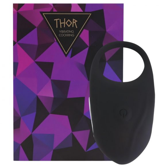 Feelztoys Thor - Rechargeable Vibrating Cock Ring (Black) 