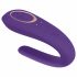 Satisfyer Double Classic - Waterproof Rechargeable Couple's Vibrator (Purple) 